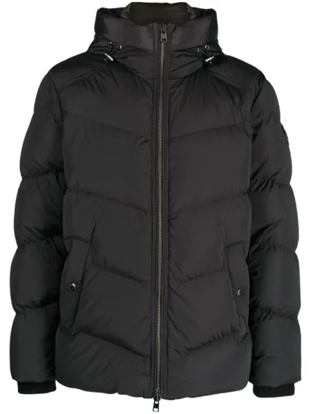 Woolrich пуховик с капюшоном, черный