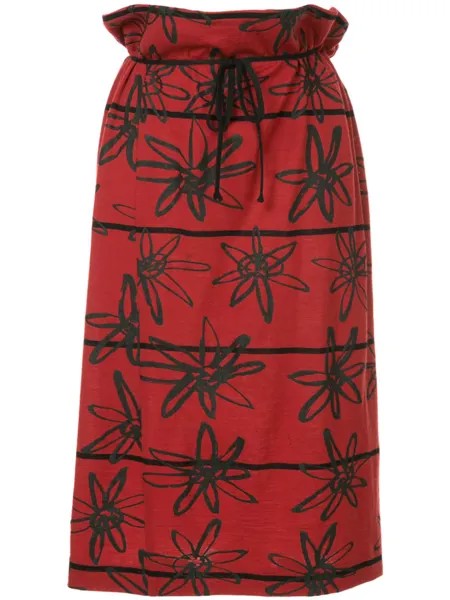 Comme Des Garçons Pre-Owned юбка с цветочной отделкой