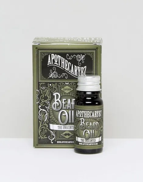Масло для бороды без запаха Apothecary 87, 10 мл-Бесцветный