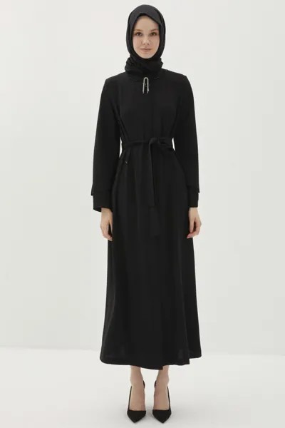 Пальто мусульманское женское Zühre 3330 черное 42 RU (товары доставляются из-за рубежа)