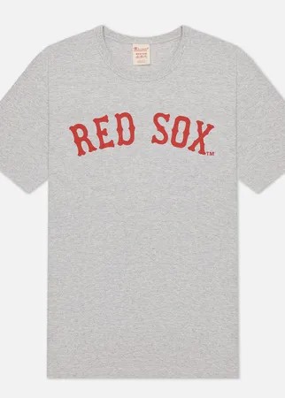 Мужская футболка Champion Reverse Weave Boston Red Sox Crew Neck, цвет серый, размер M