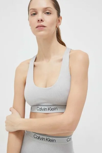 CK Спортивный бюстгальтер Calvin Klein Performance, серый