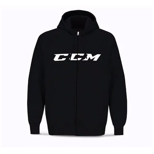 Толстовка CCM Full Zip CVC Hoody SR взрослая(L / черный/L)