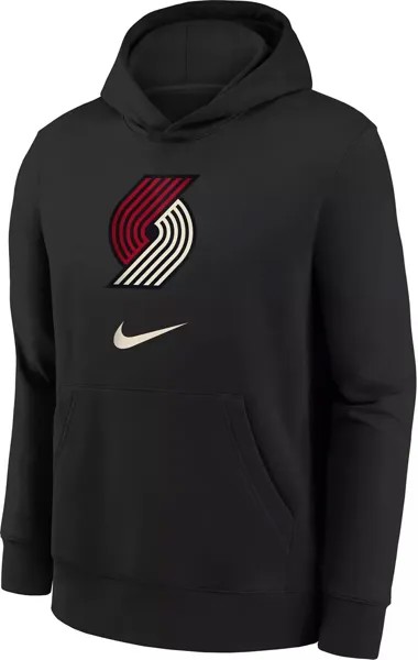 Пуловер с капюшоном Nike Youth 2023-24 City Edition Portland Trail Blazers