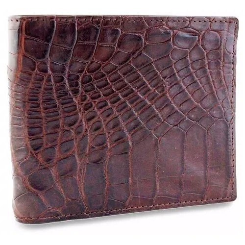 Мягкий мужской кошелек из настоящей кожи аллигатора Exotic Leather