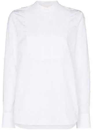Chloé поплиновая рубашка с помпонами