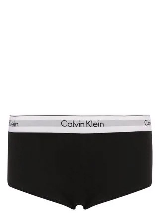 Трусы из смеси хлопка и вискозы с логотипом бренда Calvin Klein