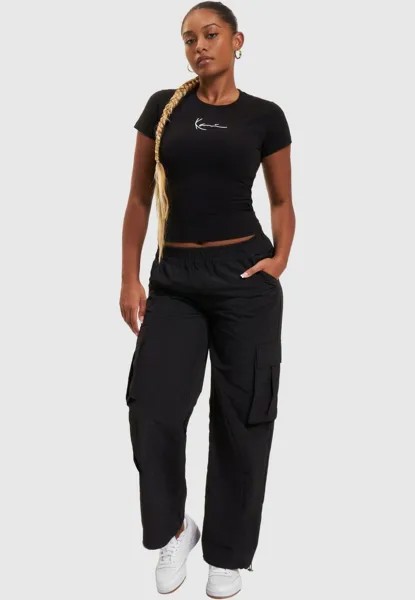 Футболка с принтом Small Signature 3 Pack Essential Tight Karl Kani, черная