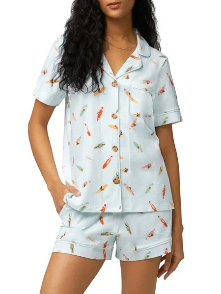 Короткая пижама-боксер с доской для серфинга BedHead Pajamas