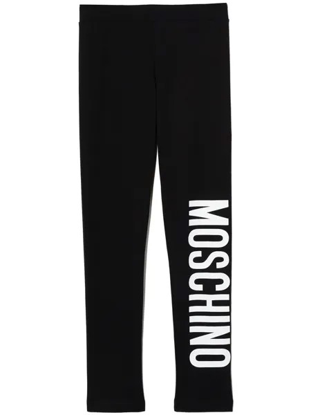 Moschino Kids легинсы с логотипом