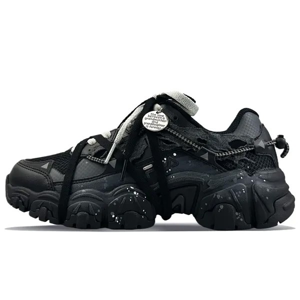 Кроссовки FILA Cat Claw Lifestyle Shoes Unisex Low-top Gray, черный