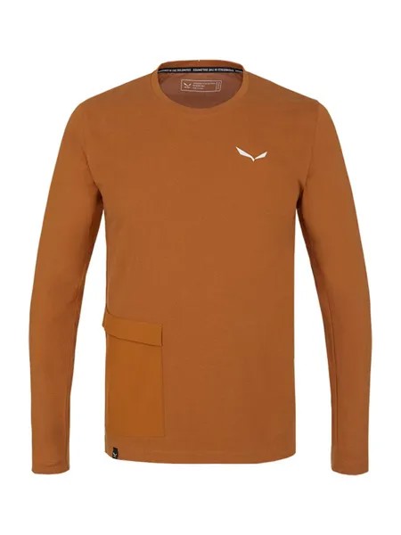 Лонгслив Salewa, светло-коричневый