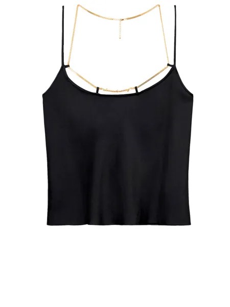 Топ Alexander Wang Silk charmeuse, черный