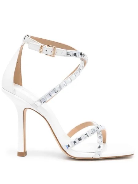 Michael Michael Kors босоножки Celia 105 с кристаллами, белый