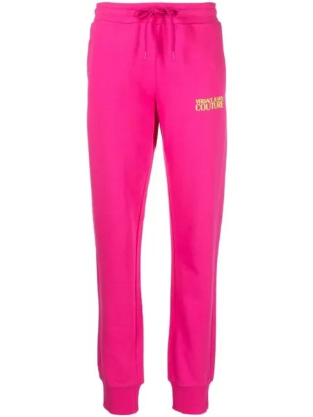 Versace Jeans Couture спортивные брюки с логотипом, розовый