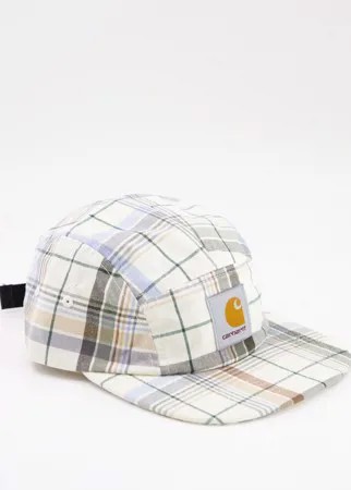 5-панельная бейсболка молочного цвета в клетку Carhartt WIP Vilay-Белый