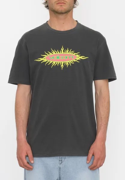 Футболка с принтом NU SUN Volcom, цвет black