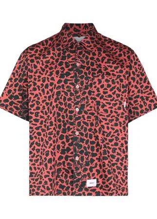 WTAPS рубашка с короткими рукавами и леопардовым принтом