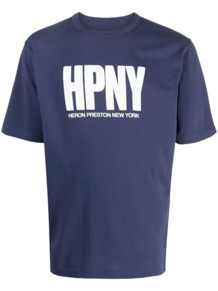 Heron Preston футболка HPNY с логотипом, синий