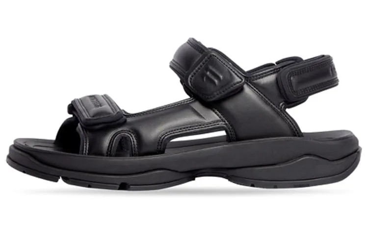 Шлепанцы женские Balenciaga Tourist Beach, черный