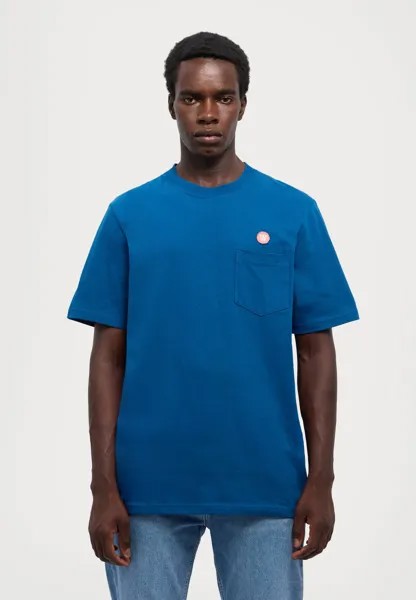 Простая футболка ADI POCKET RESORT UNISEX Double A by Wood Wood, синий