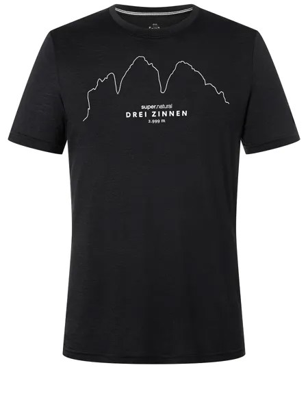 Рубашка super.natural Merino T Shirt, черный