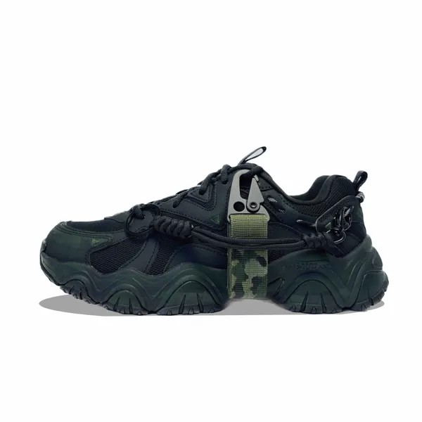 Кроссовки FILA Fluid 4 Lifestyle Shoes Women's Low-top Black/Green, черный/зеленый