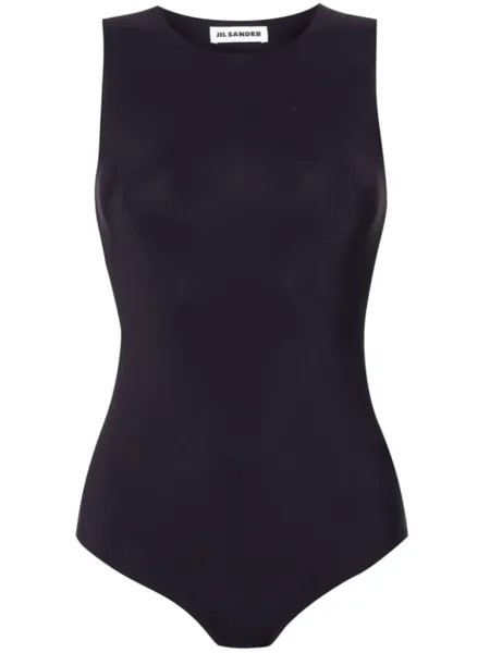 Боди с круглым вырезом Jil Sander, синий