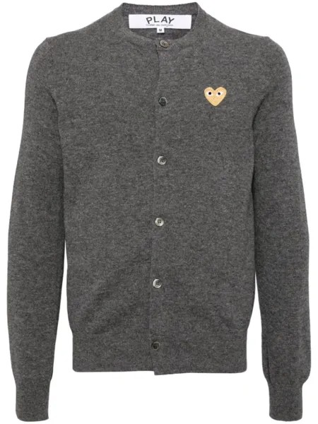 Comme Des Garçons Play шерстяной кардиган, серый