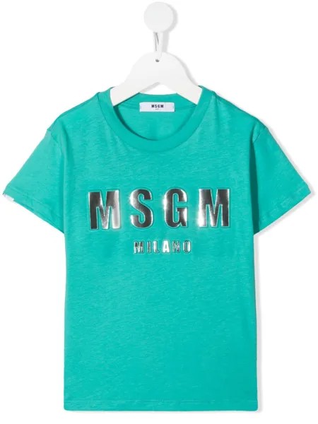 MSGM Kids футболка с логотипом