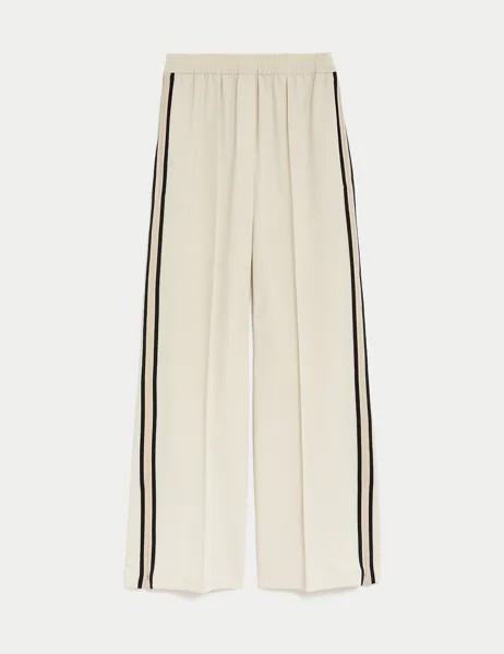 Широкие брюки с боковыми полосками Marks & Spencer