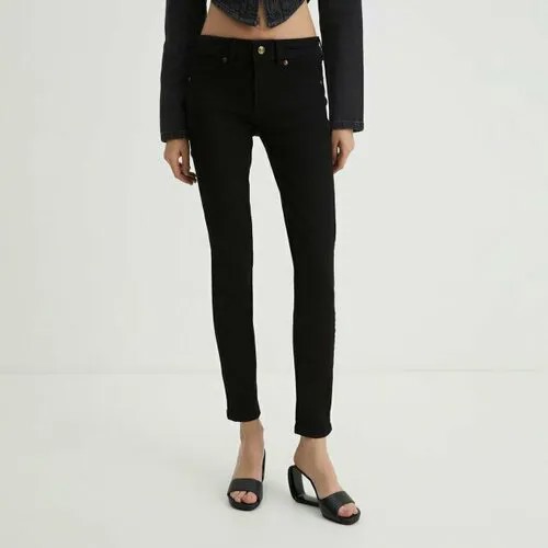 Джинсы скинни Versace Jeans Couture, размер 28, черный