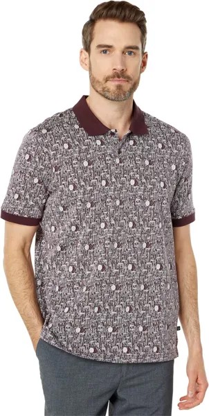 Рубашка-поло Coreo Ted Baker, цвет Maroon