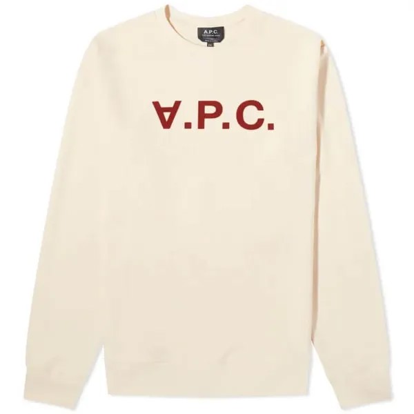 Свитшот A.P.C. VPC Logo, бежевый