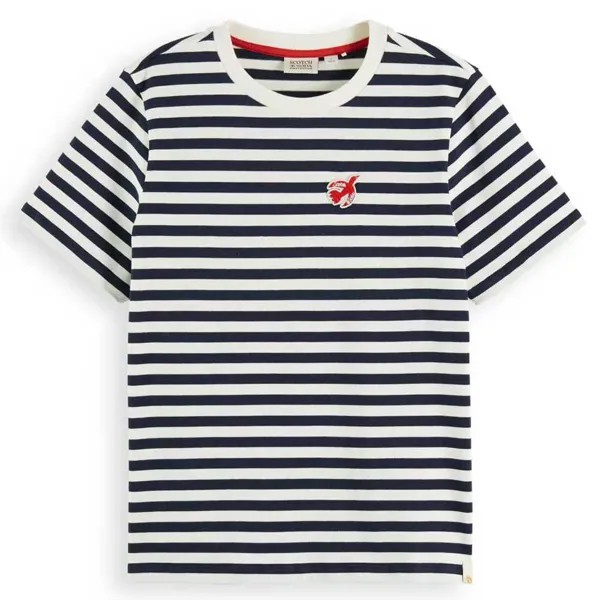 Футболка Scotch & Soda The free spirit peace bird, синий