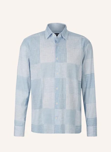 Рубашка cotton shirt casyn, синяя в клетку Strellson, синий