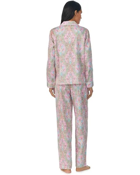 Пижамный комплект LAUREN Ralph Lauren Sateen Notch PJ Set, цвет Multi Paisley