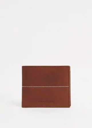 Коричневый кожаный бумажник Paul Costelloe-Коричневый цвет