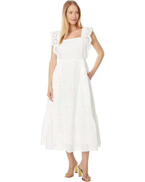 Платье English Factory Eyelet Maxi, белый