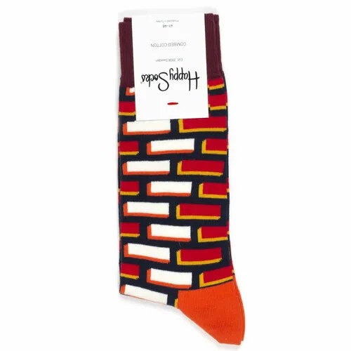 Носки Happy Socks Мужские носки с рисунками Happy Socks, размер 41-46, красный
