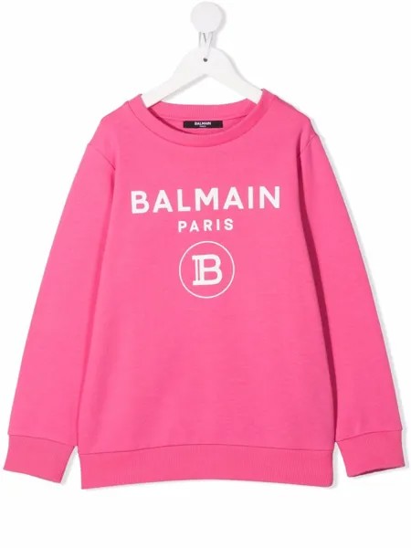 Balmain Kids толстовка с логотипом