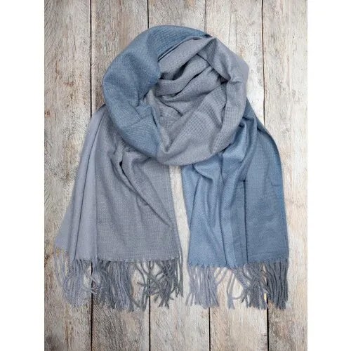 Шарф Lavantti,180х70 см, one size, серый, голубой