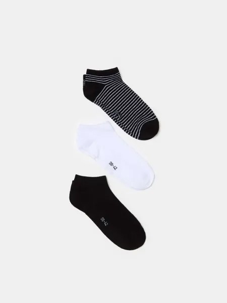 Эластичные носки для обуви из трех пар Ovs, цвет blue/white