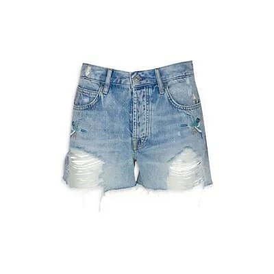 Женские джинсовые шорты с вышивкой 7 For All Mankind BHFO 3923