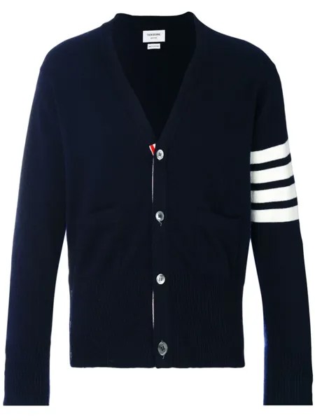 Thom Browne классический кардиган с V-образным вырезом, синий