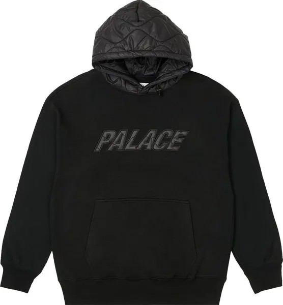 Толстовка Palace Baffled Hood 'Black', черный