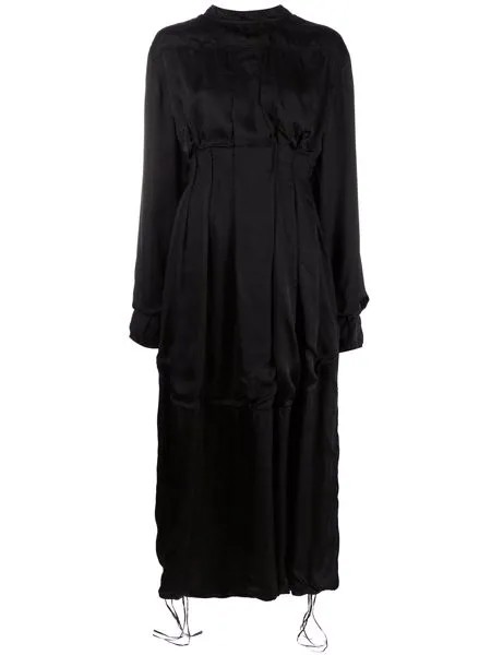 Jil Sander платье макси с вытачками