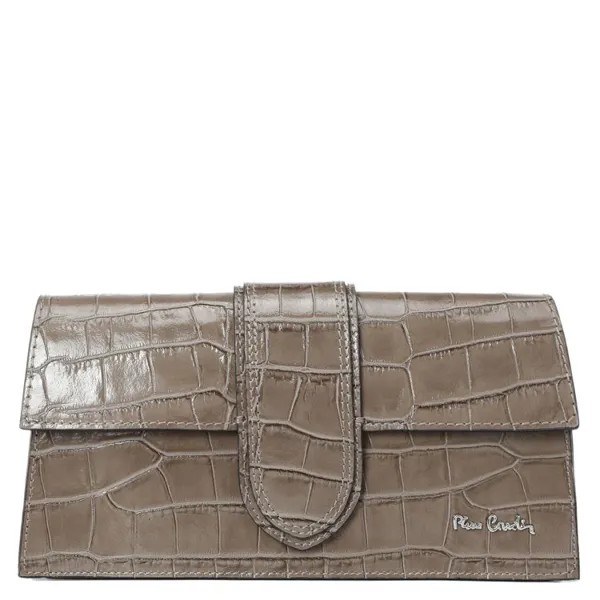 Сумка женская Pierre Cardin 1922 серо-коричневый, 15х28х6 см