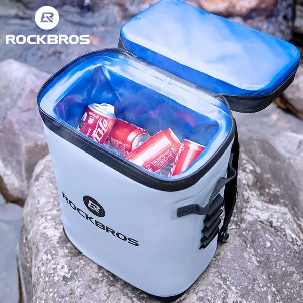 Водонепроницаемая сумка для пикника ROCKBROS, вместительная сумка 20 л, рюкзак для хранения, корзина для пикника, Портативная сумка-холодильник для рыбалки в машину, 100%