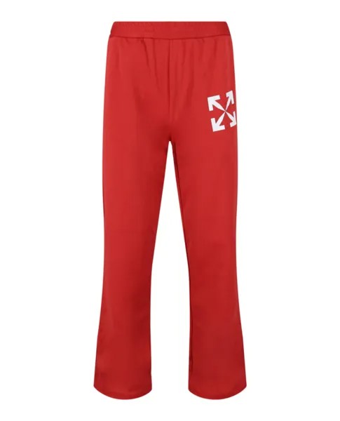 Узкие спортивные брюки Single Arrow Off-White, красный
